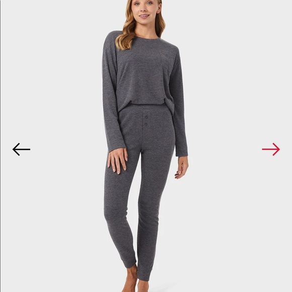 32 Degrees WOMEN'S SOFT WAFFLE SLEEP LEGGING - Picture 2 of 5